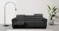 Home affaire 3-Sitzer Carpari, 224cm, manuelle od. elektrische Relaxfunktion in 2 Sitzen, mit USB-A/C, Kopfteilverstellung, Echtleder, Kunstleder, Webstoff