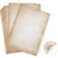 Vintage Briefpapier Set mit 100 Blatt DIN A4 Altpapier 120g