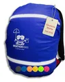 WEATHERMAN Regenschutz für Schulranzen und Rucksäcke (20-40L) – Wasserdichter Regenüberzug mit reflektierenden Streifen, elastischer Befestigung, 6 Farbe (Blau)