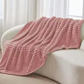 Kuscheldecke Flauschig Decke Klein  weiche Flanell Decken Rosa 125x150 für So...