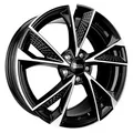 1x MAM WHEELS MAM RS6 black front polished 8.0Jx18 5x112 ET45