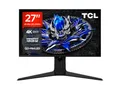 TCL 27R83U 4K UHD QD Mini-LED Gaming Monitor 27 Zoll 160Hz, 1ms Reaktionszeit, AMD FreeSync, Auflösung 3840 x 2160, 16:9, 1600nits, Anzeige HDR1400, Flicker Free, 90W Type-C