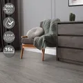 2,23 m² PVC Klebevinylboden Vinylboden Bodenbelag Laminat Fußboden Grau Eiche