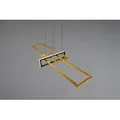 Trio 320310308 LED Hängende Deckenleuchte Salinas 1x34w | SMD | 4200lm | 3000k - 3-Phasen-Dimmen, Messing, schwarz