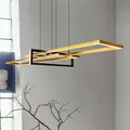 Hängeleuchte Pendelleuchte Trio Lighting LED Messing Matt Metall Salinas 110 cm