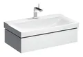Geberit Xeno² Waschtischunterschrank 1 Schublade Beleuchtung 880 mm x 462 mm x 220 mm - Weiß Hochglanz - 500508011