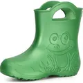 Ladeheid Eva Kinder Jungen Mädchen Gummistiefel Regenschuhe LA-CA-01 (Smaragdgrün, 32/33 EU) - Grün - 32/33