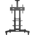 Mobiler TV-Ständer für Fernseher und Professionelle Displays 40"-70", max. 60,5 kg, Schwarz TS1552
