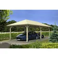 SKANHOLZ Carport "Taunus", BxT: 439 x 786 cm, Firsthöhe: 329 cm, unbehandelt - braun