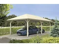 Einzelcarport SKAN HOLZ Taunus mit Pfostenankern 439x786 cm natur