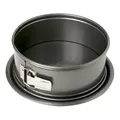 Springform 20 cm - Birkmann - grau, Karbonstahl, 9 cm Höhe, Antihaftbeschichtung, Auslaufschutz, Backform rund, Kuchenform rund, Springform 20 cm extra hoch