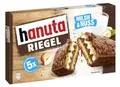 hanuta Riegel - 5er Packung (5 Riegel à 34,5g), mit einzeln verpackten Riegeln, leckerer Schokoriegel aus Waffel, Milch und Haselnuss, ohne Farbstoffe und Konservierungsstoffe