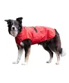 TRIXIE Vimy Regenmantel für Hunde, rot, Größe S - Bauchumfang: 34 - 53 cm – Regenmantel für Hunde mit reflektierenden Elementen für bessere Sichtbarkeit im Dunkeln – bequem und verstellbar – 680222