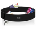 Formbelt Laufgürtel Laufgürtel zum Jogging Marathon Sportlaufgürtel Bauchtasche Lauftasche Laufgürtel zum Jogging Marathon Sportlaufgürtel Bauchtasche Lauftasche schwarz M