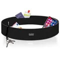 Laufgürtel für Handy Smartphone universal iPhone´s Galaxy Samsung A Pixel Hüfttasche Lauftasche Joggen Handytasche (schwarz, M)