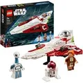 75333 Star Wars Obi-Wan Kenobis Jedi Starfighter, Konstruktionsspielzeug Set zum Bauen mit Taun We, Droidenfigur und Lichtschwert, Angriff der Klonkrieger Set