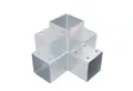 ROG-Gardenline Montagezubehör HOLZVERBINDER FÜR 70x70 MM BALKEN (HEB-034 KREUZMODELL), verzinkter Stahl