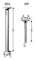 Simpson Strong-Tie Stützenfuß PPL80G - 10 Stück