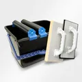 HELPMATE Fliesenwaschset 5-teilig 12L Eimer, Doppelrollen, Waschbrett, Verfugbrett