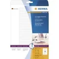 HERMA Special - Permanent selbstklebende, matte, lichtundurchlässige CD/DVD-Papieretiketten - weiß - 114,3 x 5,5 mm 1200 Etikett(en) (25 Bogen x 48) (5078)