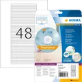 HERMA 5078 CD DVD Etiketten für Jewel Case Hüllen Rücken, 25 Blatt, 114,3 x 5,5