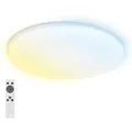 Briloner LED Badleuchte IP54 Dimmbar CCT Fernbedienung 35 cm Weiß