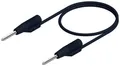 Hirschmann Test & Measurement MVL 2/50sw Messleitung Stecker 2mm Stecker 2mm 0.50m Schwarz 1St.