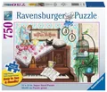 Puzzle 750 elementów. Kot na pianinie