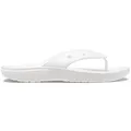 Crocs Unisex Classic Flip Flops, weiß, 41/42 EU(M8 W10)