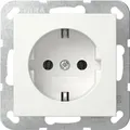 Gira 418827 Schutzkontakt-Steckdose, System 55, reinweiß seidenmatt