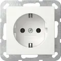 1St. Gira 418827 Steckdose 16A 250V, Reinweiß seidenmatt