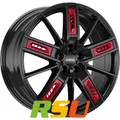 Ronal R67 Red Right jetblack 8x18" ET50 LK5 112 ML 76 Alufelgen 18 Zoll