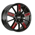1x RONAL RONAL R67 RED RIGHT jetblack 8.0Jx18 5x112 ET50