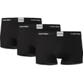 Calvin Klein Herren 3er Pack Boxershorts Trunks mit Logobund, Schwarz (Black), XL