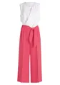 Betty & Co Damen Jumpsuit ohne Arm 44, Patch Red/Cream