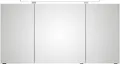 Saphir Badezimmerspiegelschrank Serie 4010 Badezimmer-Spiegelschrank inkl. LED-Aufsatzleuchte Badschrank 140 cm breit, 3 Türen, 6 Glas-Einlegeböden, inkl Türdämpfer