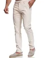 Indicode Herren Cherry Chinohose Stretchhose | Chino Herrenhose Stretch Stoffhose Fog, 29/34