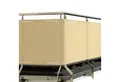 Sol Royal Balkonsichtschutz Balkon Sichtschutz blickdichte Balkonumspannung 90x300 cm, Crene Schutz für Balkon Geländer Sichtschutz Abdeckung mit Ösen und Kordel