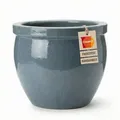 Teramico Blumentopf Pflanzgefäß Keramik "Bavaria Tall" Antik-Grau Ø 21 - 37 cm (1 St), Frostfest, UV-Fest grau Ø 29 cm x 23 cm