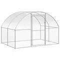vidaXL Outdoor Hühnerstall 3x2x2m Verzinkter Stahl Hühnerkäfig Hühnerhaus