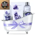 Lavendel Wellness Set 7tlg Frauen Badeset Geschenkbox