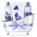 Luxus Lavendel Wellness Set für Frauen - Perfektes Geschenk für Mama & Freundin