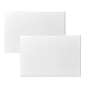 LUMASOUL Leinwand 90x60 cm - 2 Stück - Leinwand zum Bemalen auf Keilrahmen - Leere, Weiße Leinwände - Ideal für Acryl- und Ölmalerei sowie für Skizzen und Zeichnungen