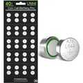 LR44 Knopfzelle Batterien - 40 Stück Alkaline 1,5V - Zuverlässige Energiequelle