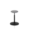 hjh OFFICE Stehhocker Stehhilfe BALANCE SIT Hocker Stoff grau höhenverstellbar