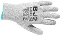 BJZ A-64479 ESD-Handschuh schnittfest Kleider-Größe: S Polyethylen, Nylon, Elasthan, Carbonisierte Fasern