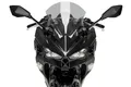 Puig 22015H Z-Racing-Windschild, aerodynamisch und sportlich, aus 3 mm Acryl mit doppelter Höhe und seitlichen Kanälen zur Verbesserung von Schutz und Stabilität, Getönt