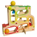 StandKugelbahn Kullerrum – Kugelbahn für Kinder ab 1 Jahr – mit 3 großen Kuge...