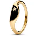 Pandora Fingerring Halbiert Emaille Goldfarben goldfarben 56