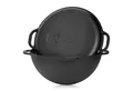 BBQ-Toro Grilltopf Kazan, Gusseisen Topf, 16 Liter, Grillwok preseasoned, Gusseisen (2-tlg), bereits eingebrannt - preseasoned